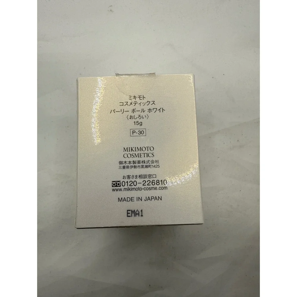 MIKIMOTO COSMETICS Pearly‎ Ball White Finishing Powder 15g Made in Japan